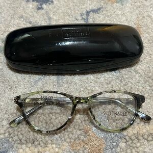 NWOT WITTNAUER "Bessie" Eyeglasses Chartreuse Green 18/140